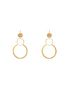 Three Circles in Gold Earrings-Apparel & Accessories-Fouray Fashion-Gold-Inspired Wings Fashion
