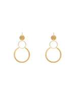 Three Circles in Gold Earrings-Apparel & Accessories-Fouray Fashion-Gold-Inspired Wings Fashion