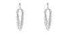Dangling Chain Earrings-Apparel & Accessories-Fouray Fashion-Silver-Inspired Wings Fashion