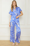 Blue Swirl Pants-Pants-Entro-Small-Blue-Inspired Wings Fashion