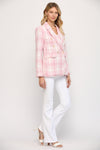 Tweed Blazer-Blazer-Fate by LFD-Small-Cream/Pink-Inspired Wings Fashion
