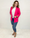 Fold Over Collar Blazer-Jacket-Jodifl-Small-Hot Pink-Inspired Wings Fashion