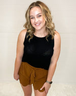 Scalloped Waist Tie Shorts-bottoms-Jodifl-Rust-Large-Inspired Wings Fashion