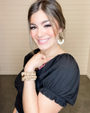 Gold Chain Stretch Bracelets-Bracelets-What's Hot Jewelry-Black-Inspired Wings Fashion