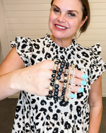 Gold Chain Stretch Bracelets-Bracelets-What's Hot Jewelry-Black-Inspired Wings Fashion