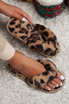Leopard Faux Fur Slippers-Shoes-Inspired Wings Fashion-6-Brown Leopard-Inspired Wings Fashion
