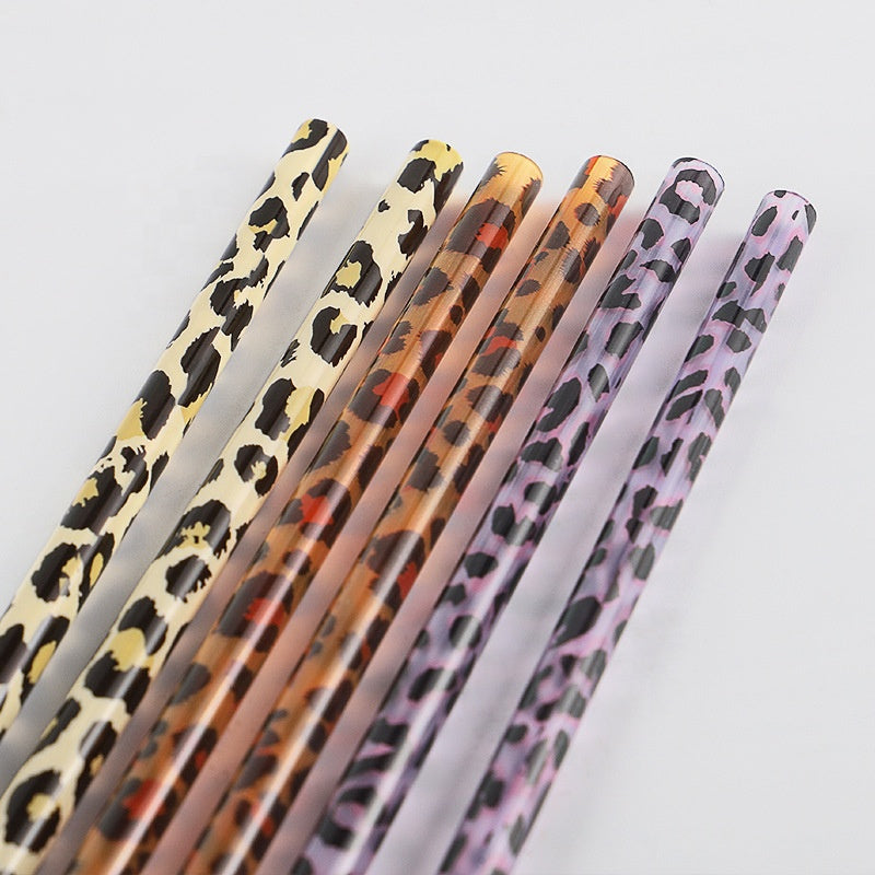 Reusable Straws-Bizzy Izzy Boutique-White Cheetah-Inspired Wings Fashion