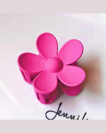 Flower Claw Clips-Hair Accessories-Alibaba-Fuchsia-Inspired Wings Fashion