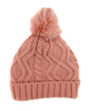 Knitted Pom Beanie-Hats-Suzy Q USA-Pink-Inspired Wings Fashion