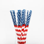 Reusable Straws-Bizzy Izzy Boutique-American Flag-Inspired Wings Fashion