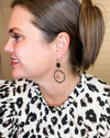 Hexagon Crystal Earrings-Earrings-What's Hot Jewelry-Black-Inspired Wings Fashion