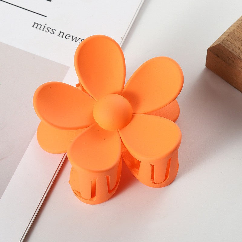 Flower Claw Clips-Hair Accessories-Alibaba-Orange-Inspired Wings Fashion
