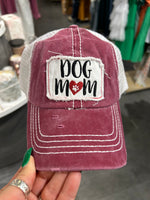 Dog Mom Cap-Hats-Suzy Q USA-Wine-Inspired Wings Fashion