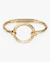 Hinge Circle Bracelet-What's Hot Jewelry-Gold-Inspired Wings Fashion