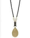 Gold Teardrop Crystal Necklace-Necklaces-What's Hot Jewelry-Inspired Wings Fashion