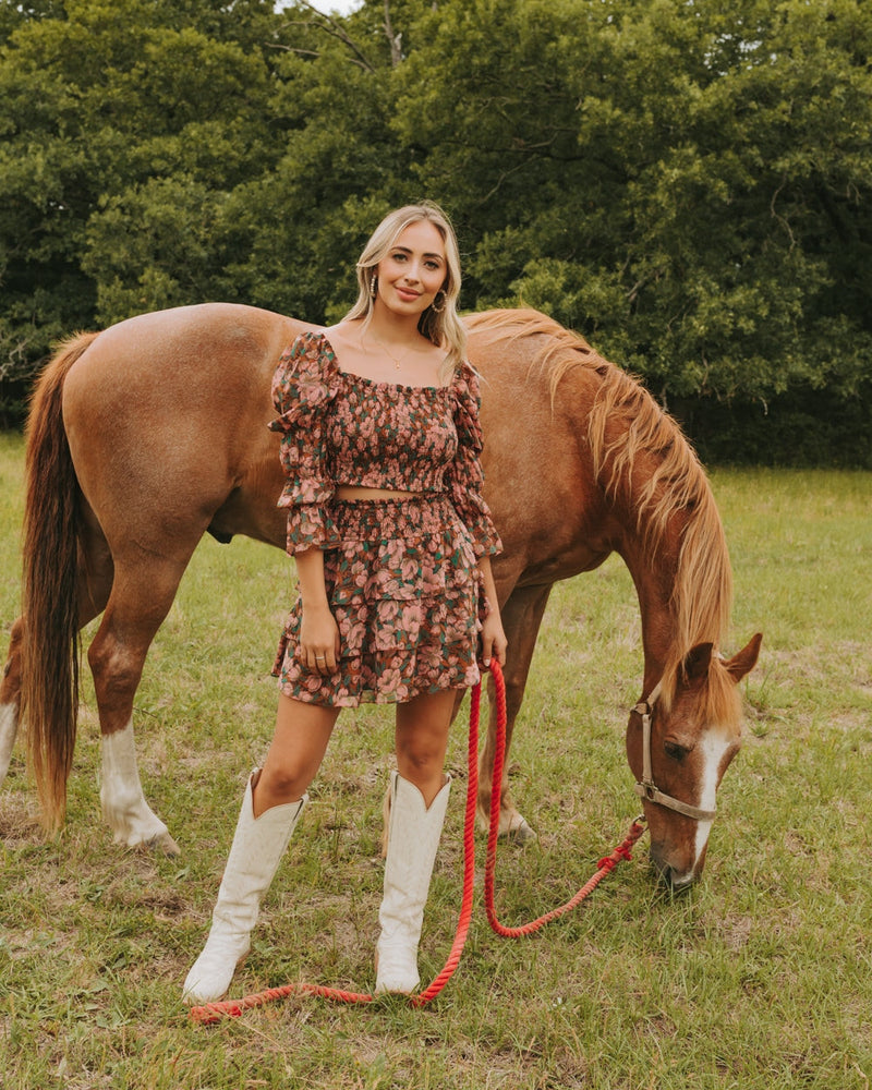 Nelly Smocked Two-Piece Set-Outfit Sets-BuddyLove-Extra Small-Lost Lovers-Inspired Wings Fashion