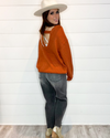 Open Back Oversized Sweater-Sweaters-Main Strip-Medium-Rust-Inspired Wings Fashion