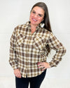 Plaid Button Down Shirt-Tops-Doe & Rae-L-Cigar-Inspired Wings Fashion