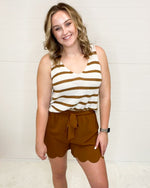 Scalloped Waist Tie Shorts-bottoms-Jodifl-Rust-Small-Inspired Wings Fashion