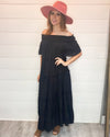 Solid Off Shoulder Maxi Dress-Dresses-Jodifl-Small-Black-Inspired Wings Fashion