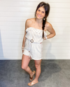 Stripe Ruffle Tube Romper-Romper-Hem & Thread-Small-Taupe-Inspired Wings Fashion