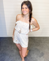 Stripe Ruffle Tube Romper-Romper-Hem & Thread-Small-Taupe-Inspired Wings Fashion