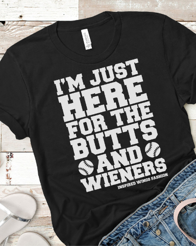 Butts and Wieners Tee-Tops-Inspired Wings Fashion-Small-Inspired Wings Fashion