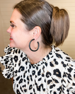 Wooden Hoop Earrings-Earrings-What's Hot Jewelry-Black-Inspired Wings Fashion
