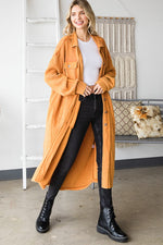 Waffle Thermal Knit Oversized Blazer-Coats & Jackets-Oli & Hali-S/M-Washed Rust-Inspired Wings Fashion