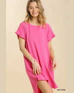 All You Need Midi Dress-Dresses-Umgee-Small-Hot Pink-Inspired Wings Fashion