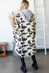 Mineral Washed Cow Print Jacket-Coats & Jackets-Oli & Hali-Small-Sand-Inspired Wings Fashion
