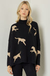 Leaping Cheetah Sweater-Entro-Small-Black-Inspired Wings Fashion