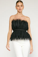 Tulle Tube Top-Top-Entro-Small-Black-Inspired Wings Fashion
