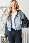 Denim Jacket Hoodie-Coats & Jackets-Oli & Hali-Small-Light Denim-Inspired Wings Fashion