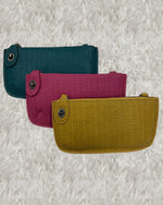 Woven Crossbody Wristlet Clutch-Bag and Purses-Joy Susan-Turquoise-Inspired Wings Fashion