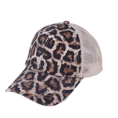 Criss Cross Ponytail Hat-hat-Domil Enterprise Co., Ltd-Leopard-Inspired Wings Fashion