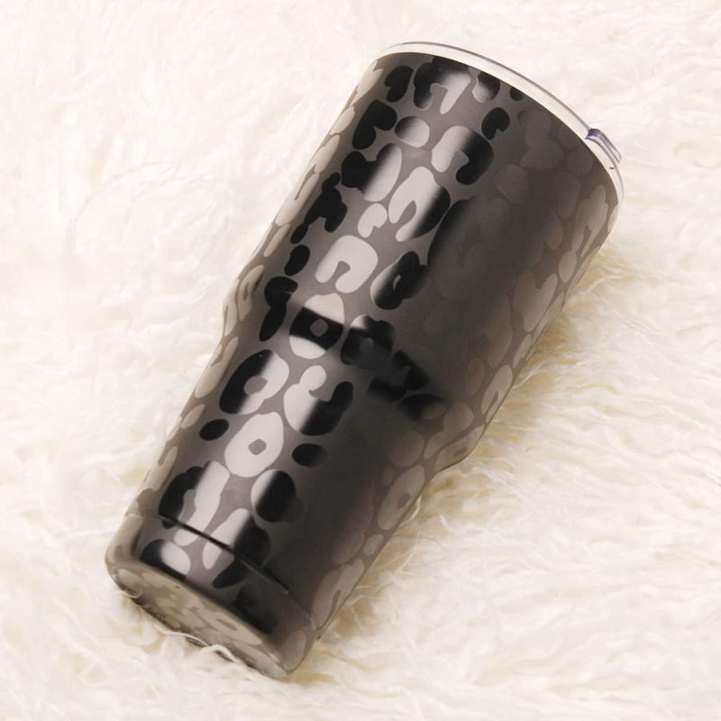 30 oz Tumbler Cups-Accessories-Alibaba-Black Leopard-Inspired Wings Fashion