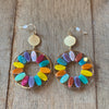 Multi-Colored Circle Earrings-Earrings-What's Hot Jewelry-Inspired Wings Fashion