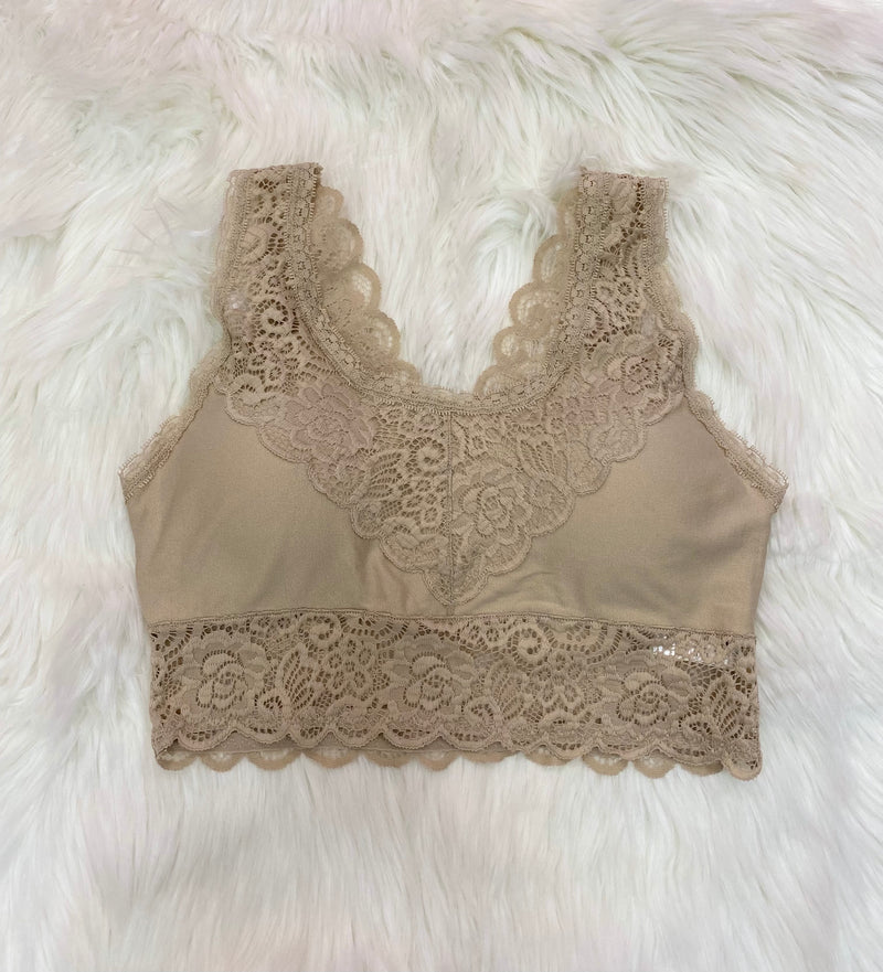 Seamless V-Back Bralette-bralette-Yahada-S/M-Light Taupe-Inspired Wings Fashion