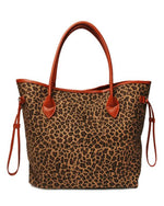 On The Go Tote-Bag and Purses-Alibaba-Brown Leopard-Inspired Wings Fashion
