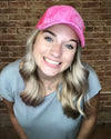 Tie Dye Messy Bun Hat-hat-Cheveux-Hot Pink-Inspired Wings Fashion