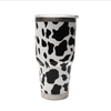 30 oz Tumbler Cups-Accessories-Alibaba-Black/White Cow-Inspired Wings Fashion