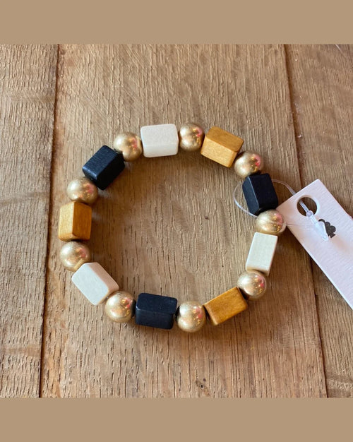 Wood Stretch Bracelet-Bracelets-What's Hot Jewelry-Inspired Wings Fashion