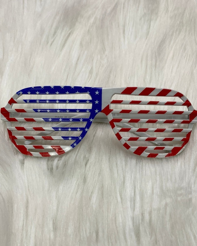 Patriotic Shutter Glasses Inspired Wings Fashion
