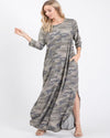 Long Sleeve Camo Maxi Dress-Dresses-Heimish-Small-Inspired Wings Fashion