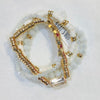 Crystal, Clay, Gold Bracelet-What's Hot Jewelry-White-Inspired Wings Fashion