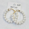 Clay Beaded Earring-What's Hot Jewelry-White-Inspired Wings Fashion