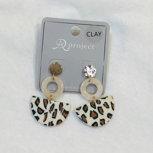 Clay Earrings-What's Hot Jewelry-Cheetah-Inspired Wings Fashion