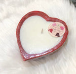 Wooden Heart Candles-Forever Green Art-Small Heart-Red-Inspired Wings Fashion