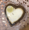 Wooden Heart Candles-Forever Green Art-Small Heart-Brown-Inspired Wings Fashion